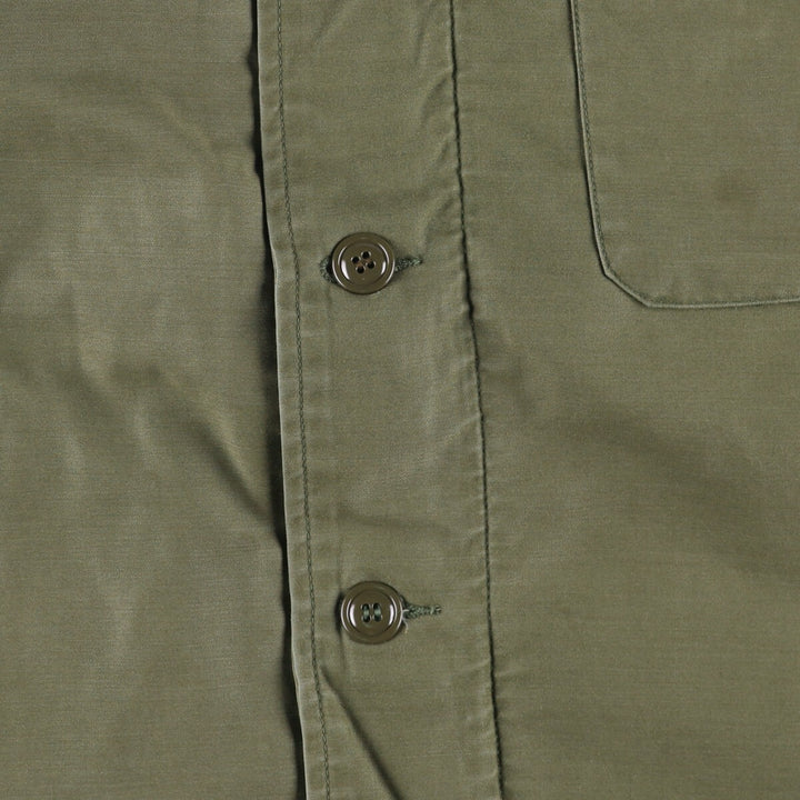 Authentic 1980'S US Navy A-2 Military Deck Jacket, Made in USA, Medium (38-40), Men's Size M, Vintage Nylon Khaki type Vintage Second Hand