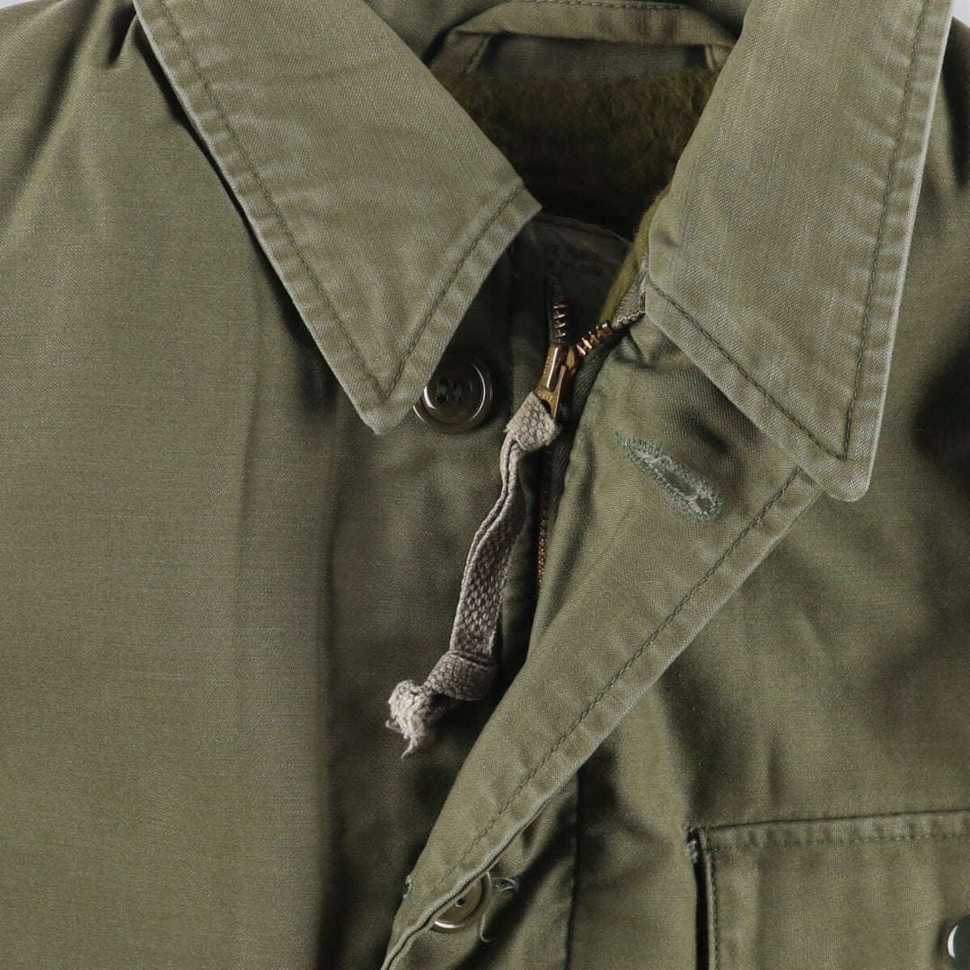 Authentic 1980'S US Navy A-2 Military Deck Jacket, Made in USA, Medium (38-40), Men's Size M, Vintage Nylon Khaki type Vintage Second Hand