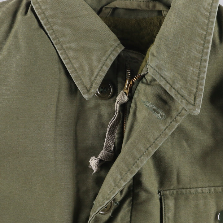 Authentic 1980'S US Navy A-2 Military Deck Jacket, Made in USA, Medium (38-40), Men's Size M, Vintage Nylon Khaki type Vintage Second Hand