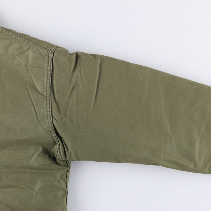 Authentic 1980'S US Navy A-2 Military Deck Jacket, Made in USA, Medium (38-40), Men's Size M, Vintage Nylon Khaki type Vintage Second Hand