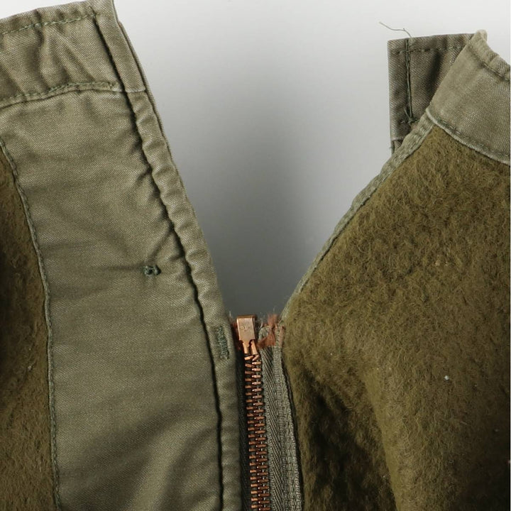 Authentic 1980'S US Navy A-2 Military Deck Jacket, Made in USA, Medium (38-40), Men's Size M, Vintage Nylon Khaki type Vintage Second Hand