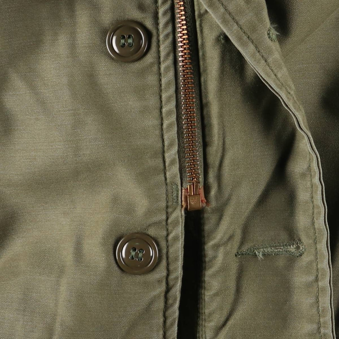 Authentic 1980'S US Navy A-2 Military Deck Jacket, Made in USA, Medium (38-40), Men's Size M, Vintage Nylon Khaki type Vintage Second Hand