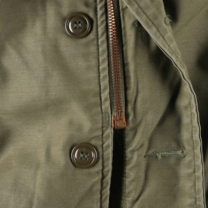 Authentic 1980'S US Navy A-2 Military Deck Jacket, Made in USA, Medium (38-40), Men's Size M, Vintage Nylon Khaki type Vintage Second Hand