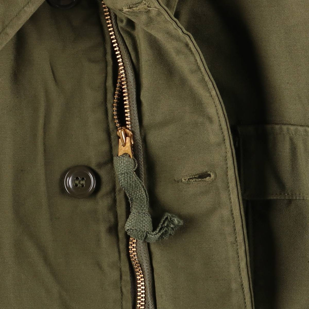 1970'S US Navy A-2 Military Deck Jacket, Made in USA, Size Large (1942-1944), Men's Size L, Vintage unclear Khaki type Vintage Second Hand