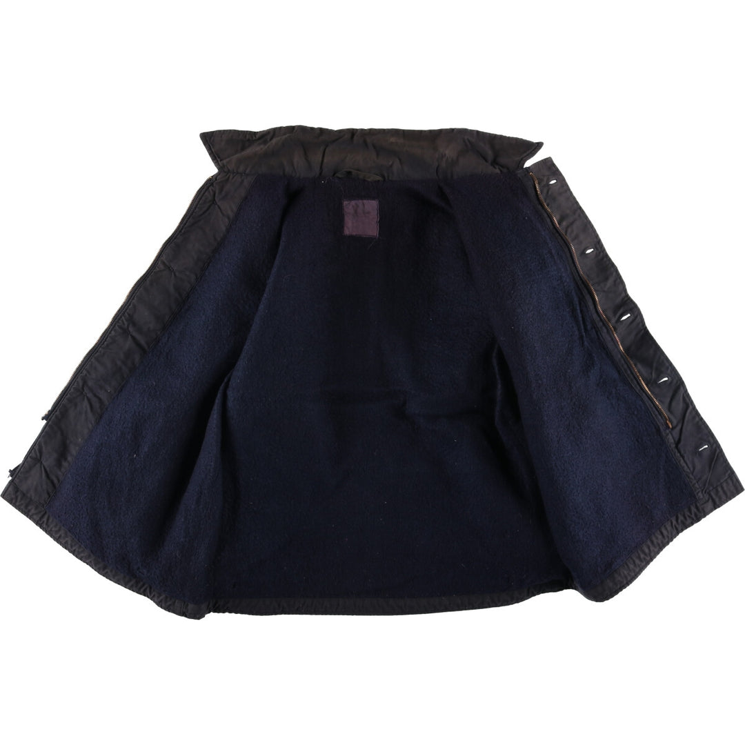 Vintage US Navy A-2 Military Deck Jacket, Men's Size L unclear black type Vintage Second Hand