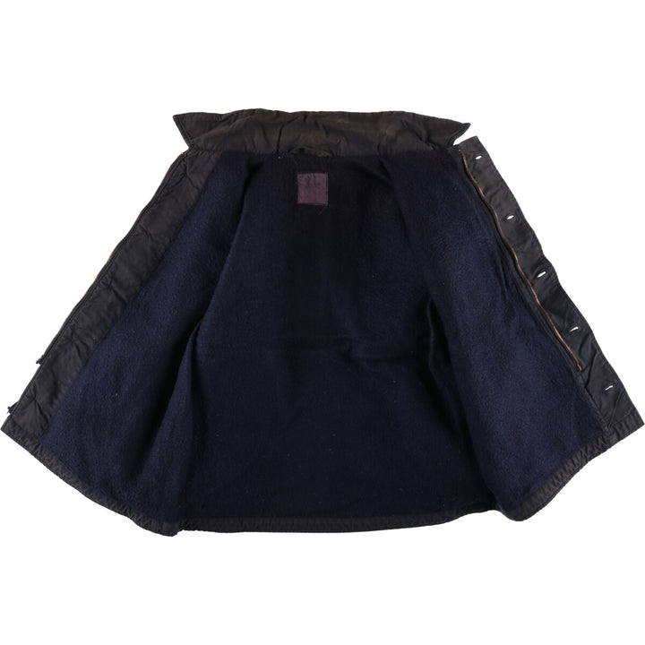 Vintage US Navy A-2 Military Deck Jacket, Men's Size L unclear black type Vintage Second Hand