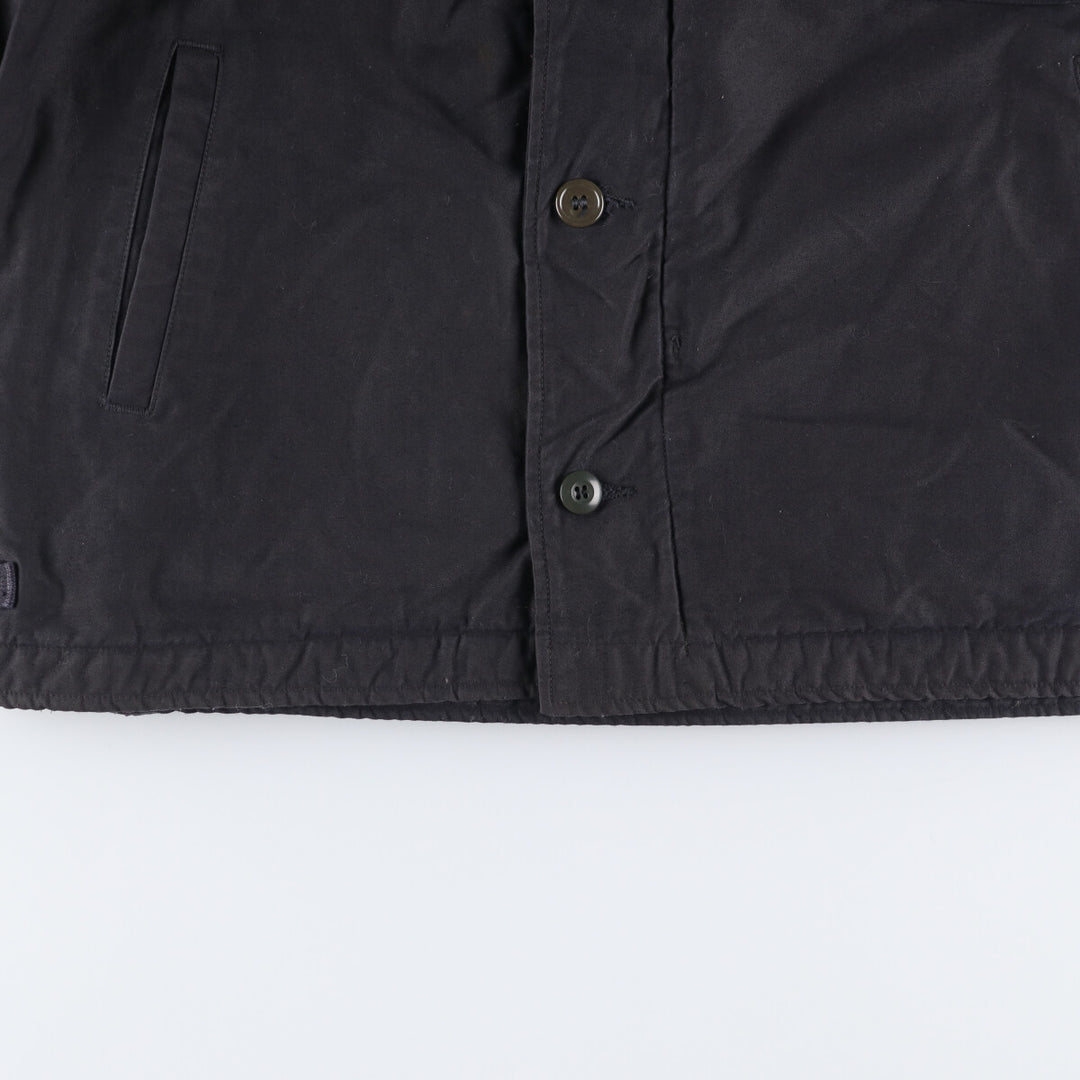 Vintage US Navy A-2 Military Deck Jacket, Men's Size L unclear black type Vintage Second Hand