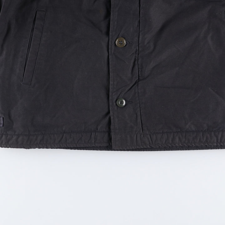 Vintage US Navy A-2 Military Deck Jacket, Men's Size L unclear black type Vintage Second Hand