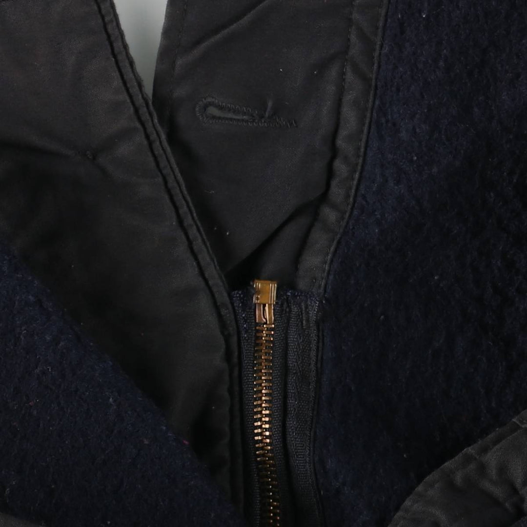 Vintage US Navy A-2 Military Deck Jacket, Men's Size L unclear black type Vintage Second Hand