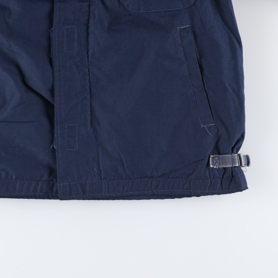 1990'S US Navy Aramid Deck Jacket, Made in USA, Size Medium (38-40), Men's M Aramid navy blue type Vintage Second Hand