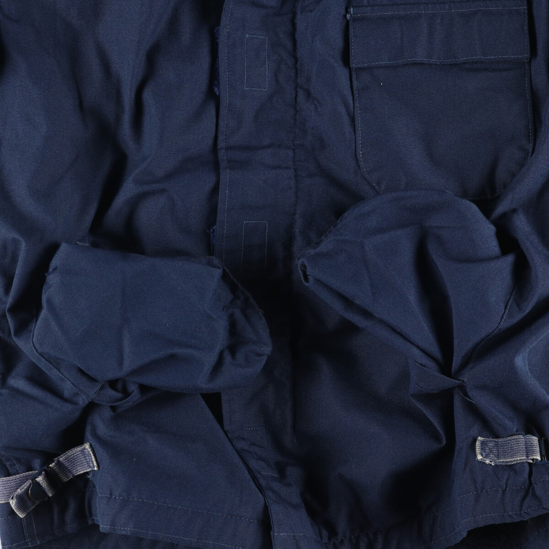 1990'S US Navy Aramid Deck Jacket, Made in USA, Size Medium (38-40), Men's M Aramid navy blue type Vintage Second Hand