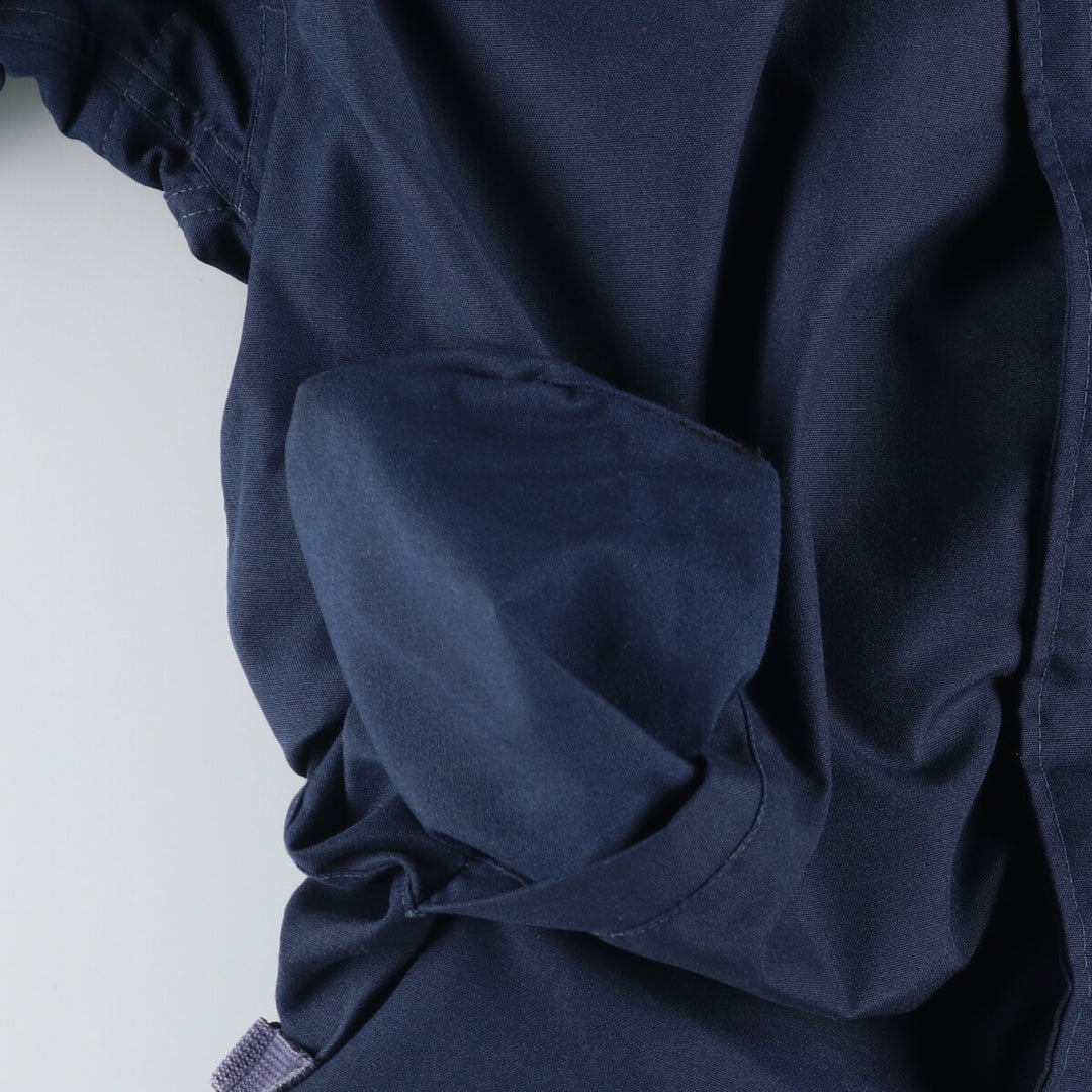 1990'S US Navy Aramid Deck Jacket with Back Stencil, Made in USA, Size Large (42-44) Aramid navy blue type Vintage Second Hand