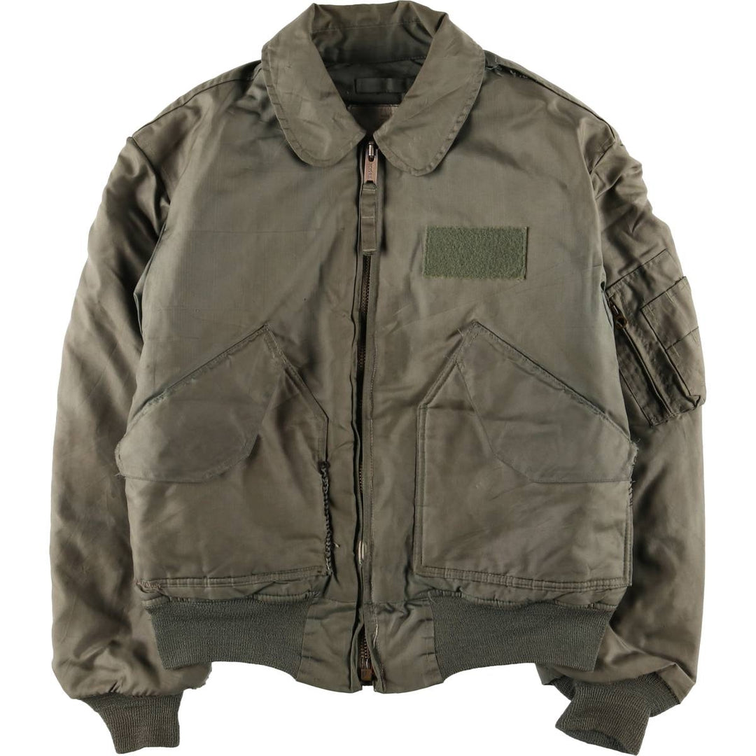 80's US military actual product CWU 45 Aromatic polyamide Khaki type Vintage Second Hand