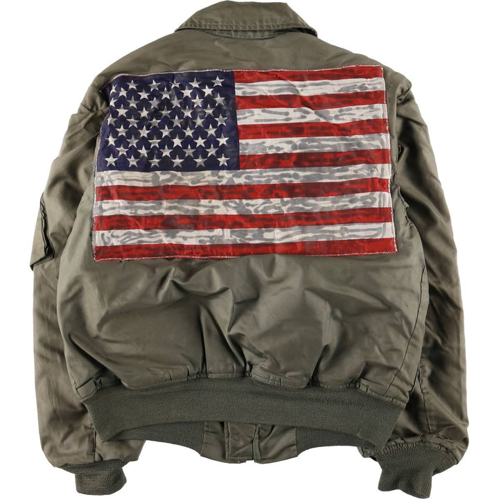 80's US military actual product CWU 45 Aromatic polyamide Khaki type Vintage Second Hand