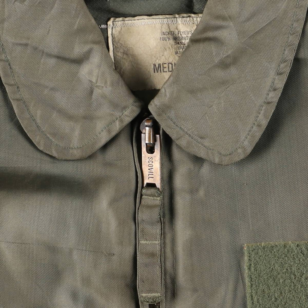 80's US military actual product CWU 45 Aromatic polyamide Khaki type Vintage Second Hand