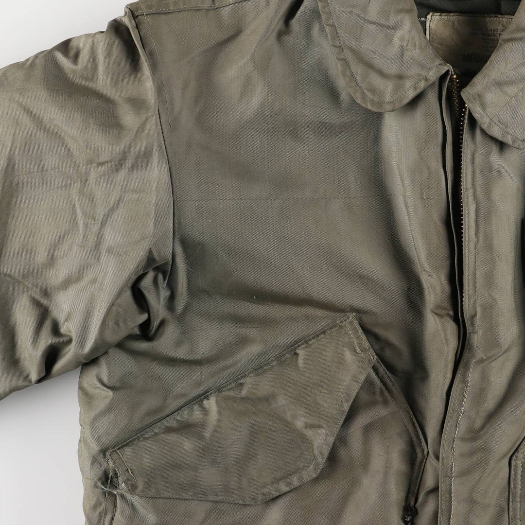 80's US military actual product CWU 45 Aromatic polyamide Khaki type Vintage Second Hand