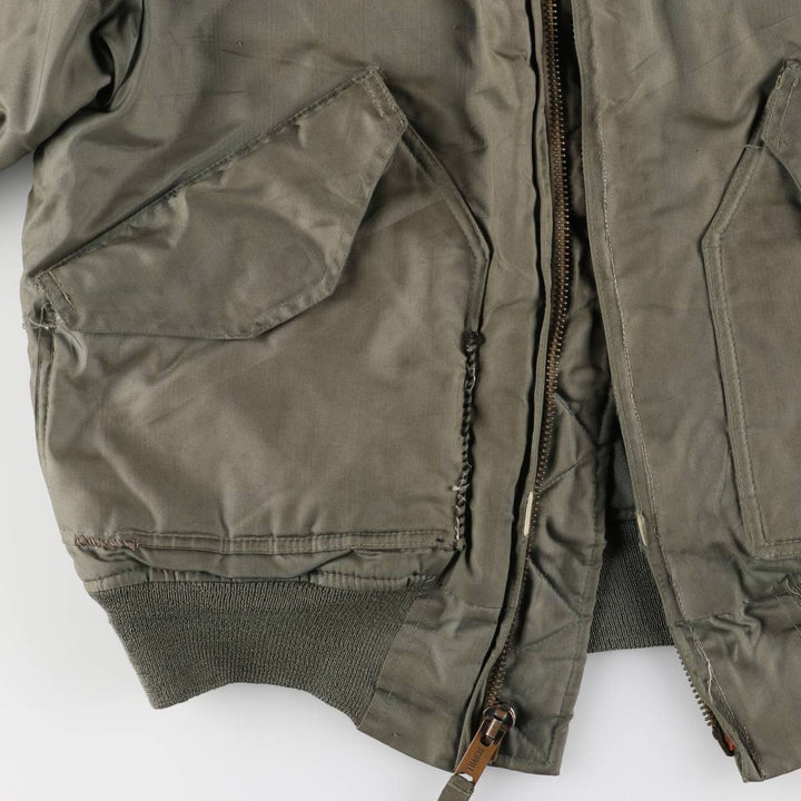 80's US military actual product CWU 45 Aromatic polyamide Khaki type Vintage Second Hand