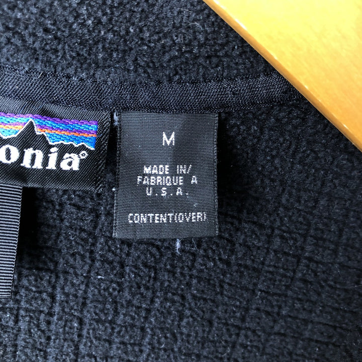 Patagonia Regulator R3 Fleece Jacket, Made in USA, Men's Size Medium unclear black type Vintage Second Hand