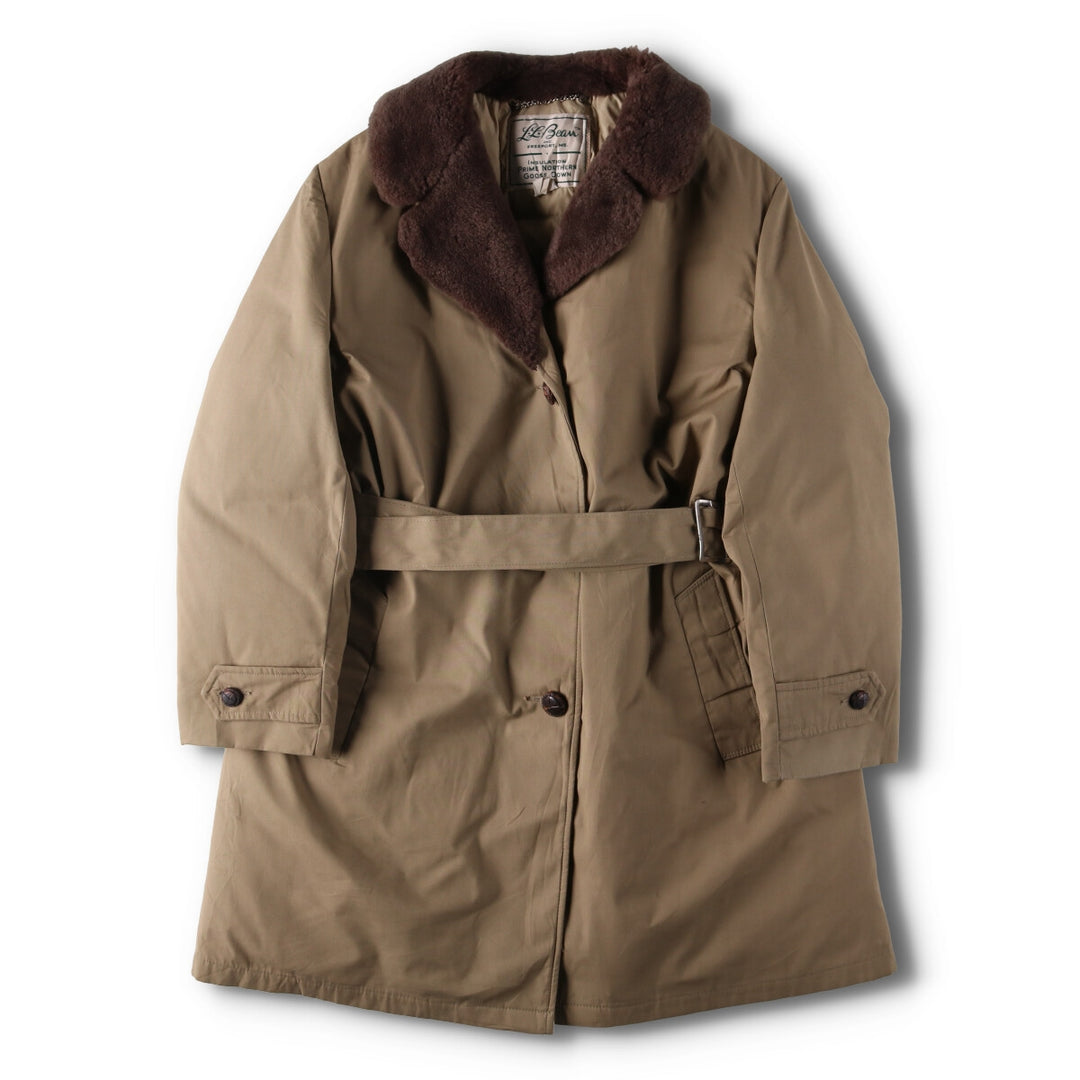 Vintage 1970'S LLBean down coat, women's size XL polyester Beige type Vintage Second Hand
