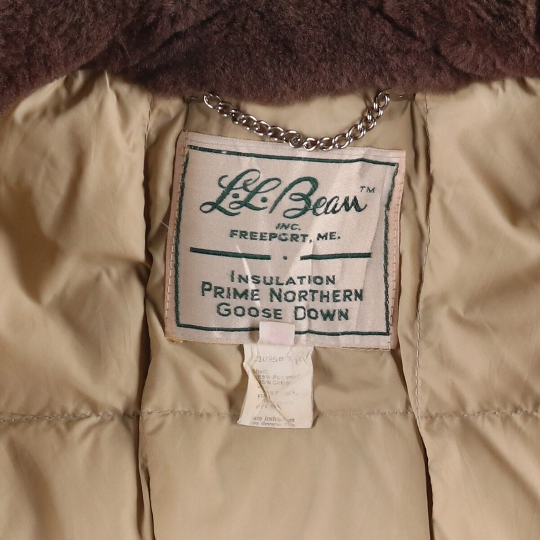Vintage 1970'S LLBean down coat, women's size XL polyester Beige type Vintage Second Hand