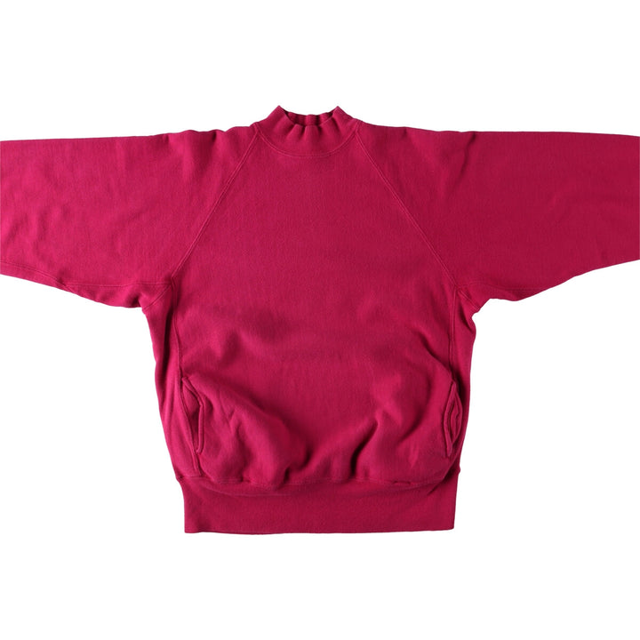 90'S Champion Reverse Weave Sweatshirt with Embroidered Tag, No Eyes, Plain, Women's Size L cotton pink type Vintage Second Hand