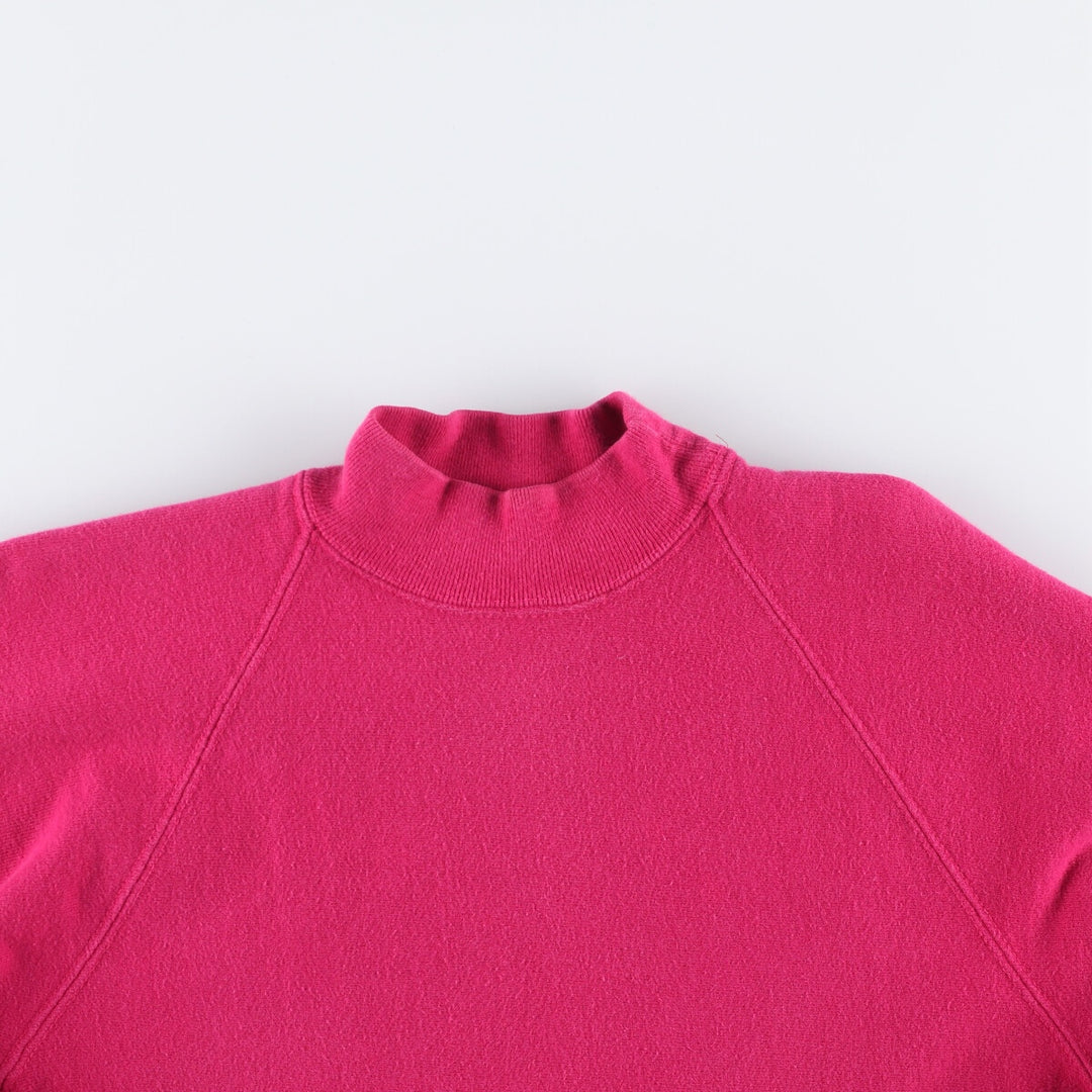 90'S Champion Reverse Weave Sweatshirt with Embroidered Tag, No Eyes, Plain, Women's Size L cotton pink type Vintage Second Hand