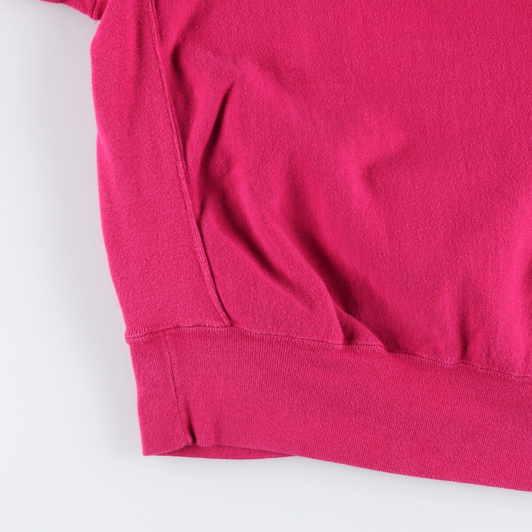 90'S Champion Reverse Weave Sweatshirt with Embroidered Tag, No Eyes, Plain, Women's Size L cotton pink type Vintage Second Hand