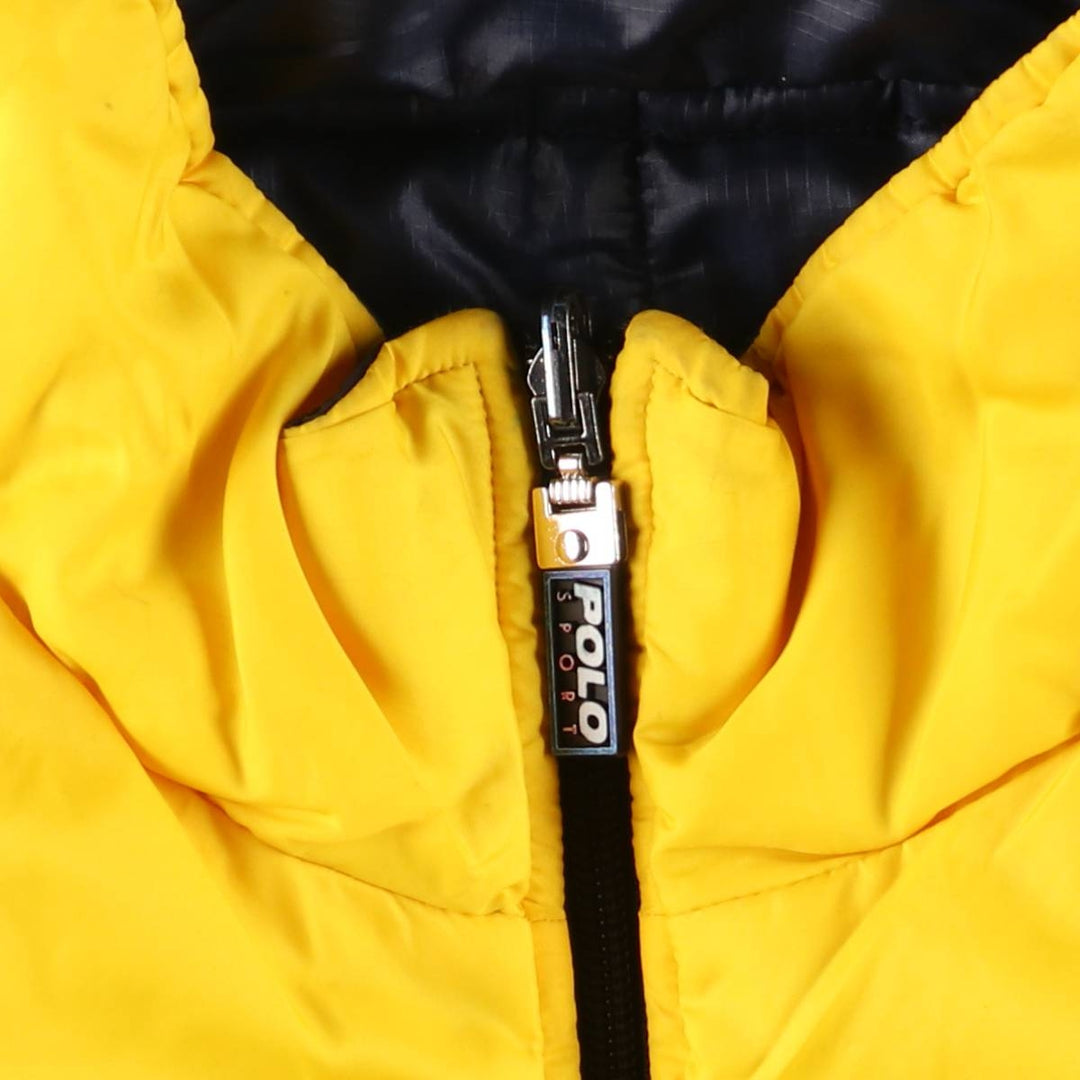 Ralph Lauren Polo Sport Padded Reversible Ripstop Anorak Jacket, Men's Size XL polyester yellow type Vintage Second Hand