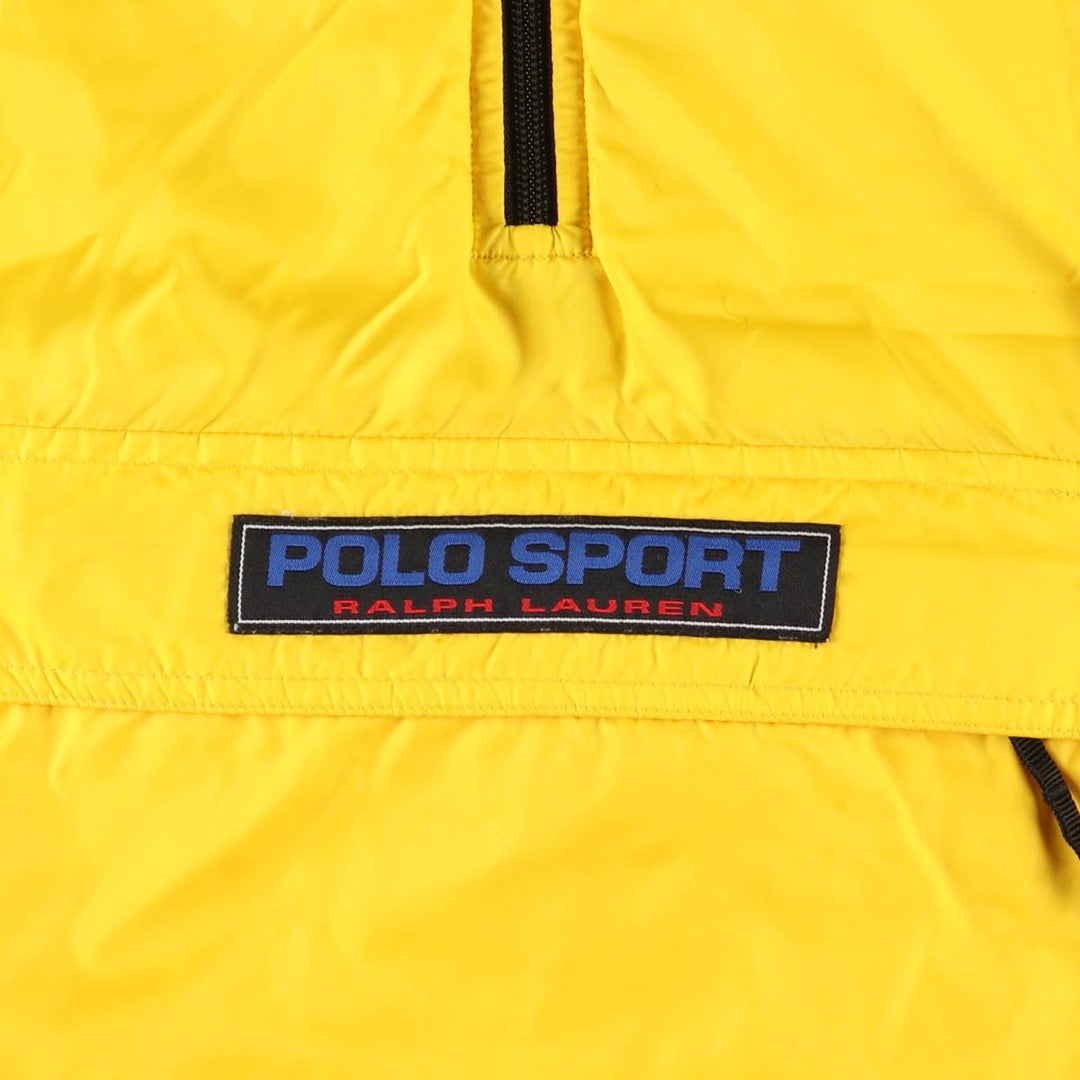 Ralph Lauren Polo Sport Padded Reversible Ripstop Anorak Jacket, Men's Size XL polyester yellow type Vintage Second Hand
