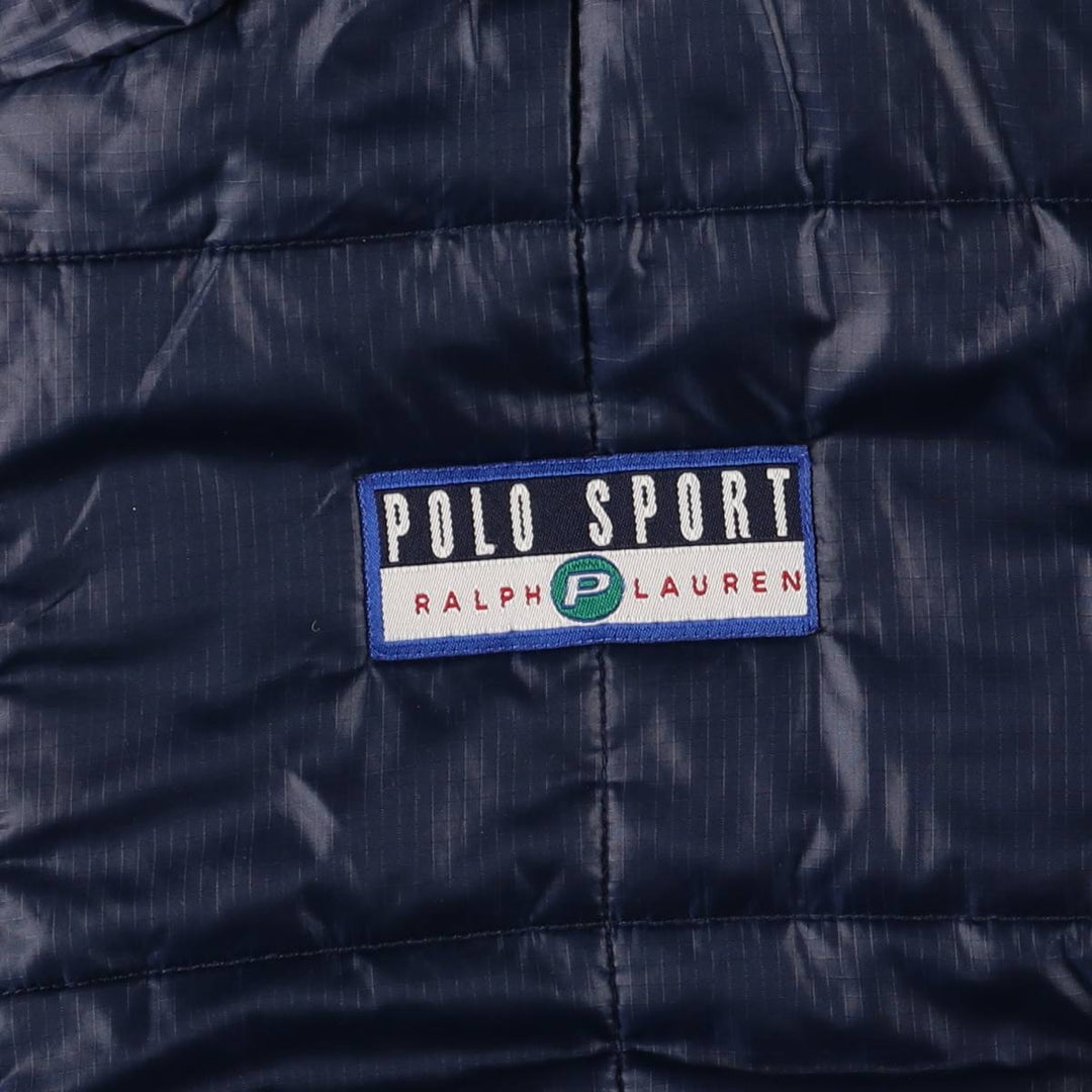 Ralph Lauren Polo Sport Padded Reversible Ripstop Anorak Jacket, Men's Size XL polyester yellow type Vintage Second Hand