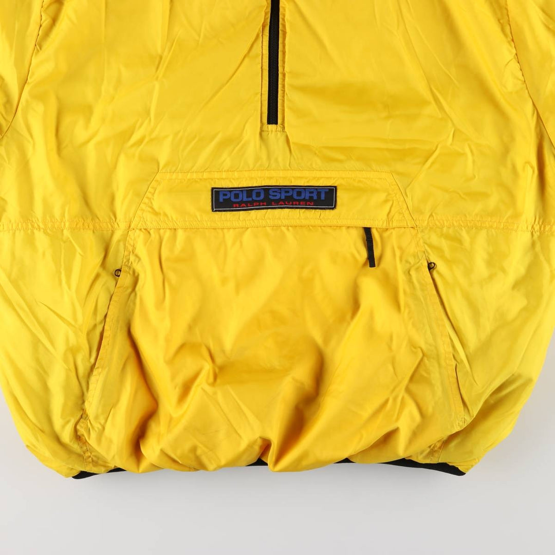 Ralph Lauren Polo Sport Padded Reversible Ripstop Anorak Jacket, Men's Size XL polyester yellow type Vintage Second Hand
