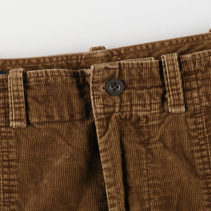 Vintage Ralph Lauren POLO by Ralph Lauren corduroy cargo pants, men's size W39. cotton brown type Vintage Second Hand