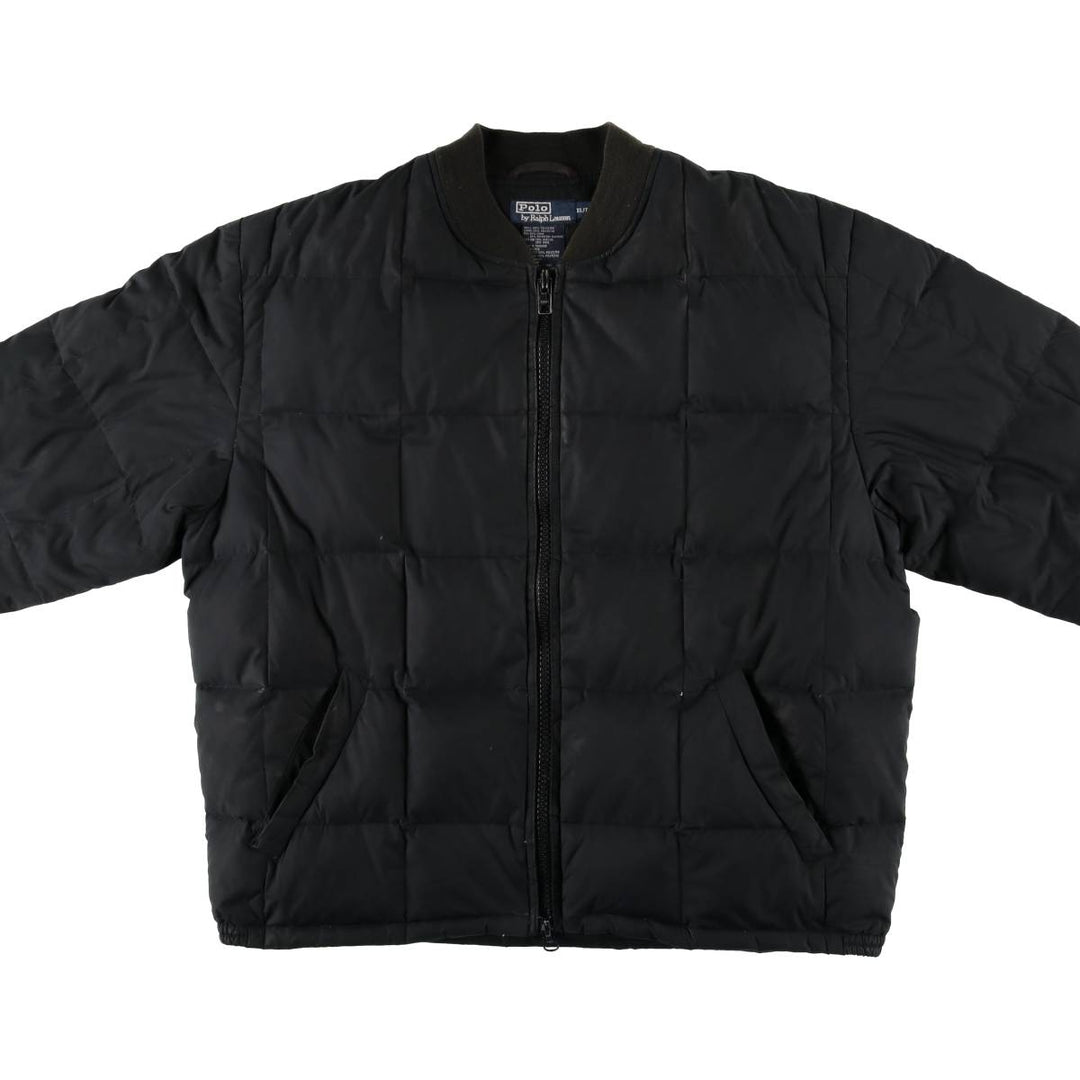 Ralph Lauren POLO by Ralph Lauren down jacket, men's size XL polyester black type Vintage Second Hand