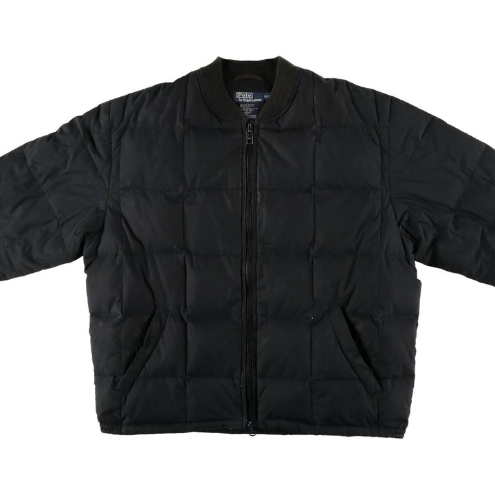 Ralph Lauren POLO by Ralph Lauren down jacket, men's size XL polyester black type Vintage Second Hand