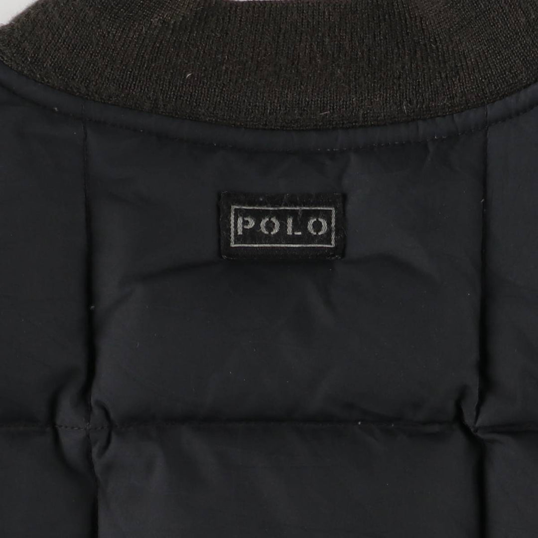 Ralph Lauren POLO by Ralph Lauren down jacket, men's size XL polyester black type Vintage Second Hand