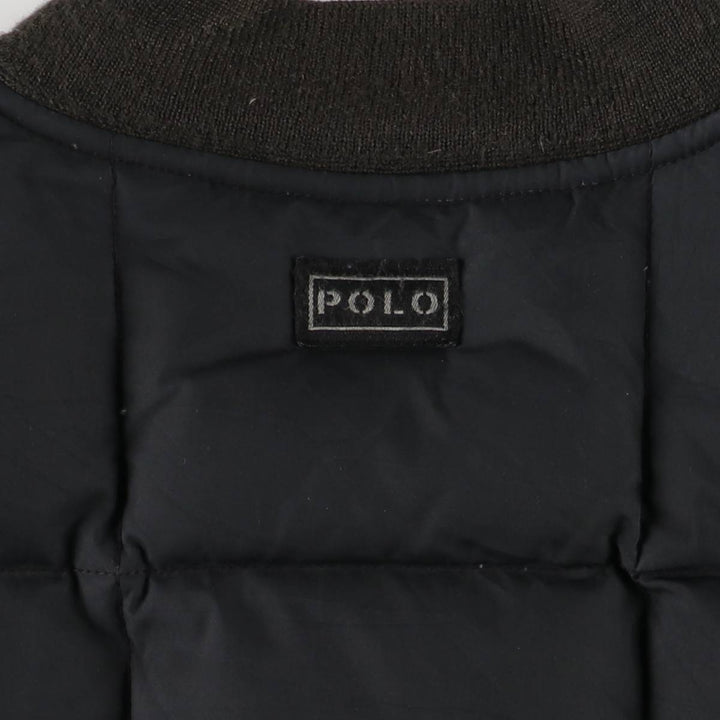 Ralph Lauren POLO by Ralph Lauren down jacket, men's size XL polyester black type Vintage Second Hand