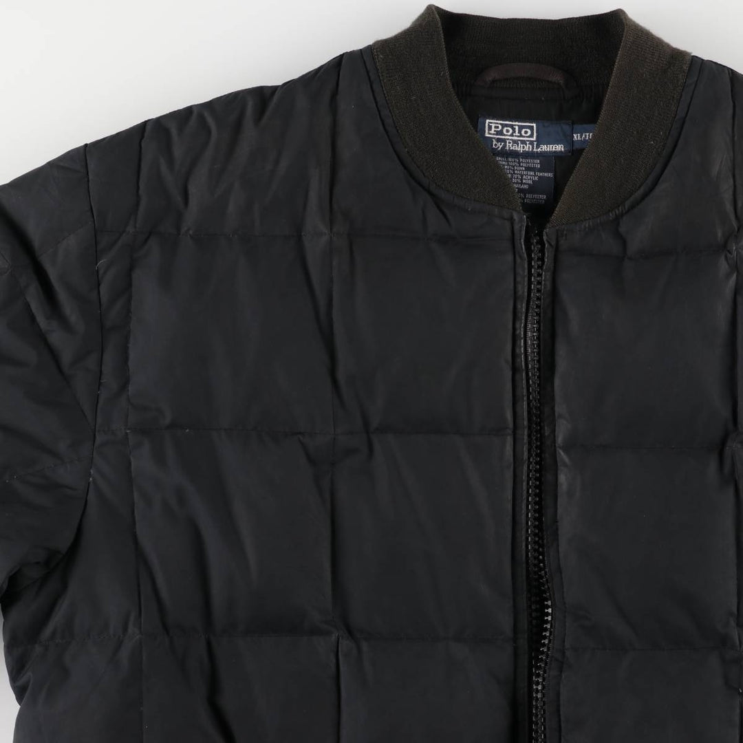 Ralph Lauren POLO by Ralph Lauren down jacket, men's size XL polyester black type Vintage Second Hand