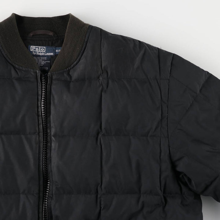 Ralph Lauren POLO by Ralph Lauren down jacket, men's size XL polyester black type Vintage Second Hand