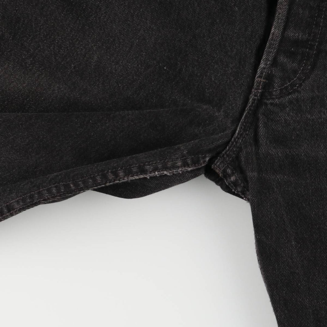 90'S Levi's 501-0185 Black Denim Straight Leg Denim Pants, Made in England, Men's, Size W30, Vintage cotton black type Vintage Second Hand