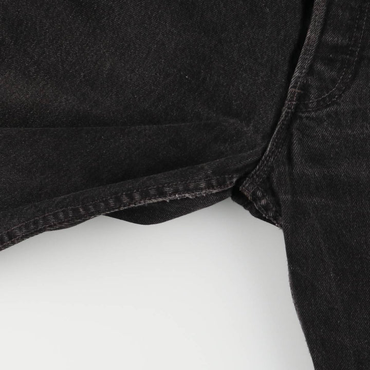90'S Levi's 501-0185 Black Denim Straight Leg Denim Pants, Made in England, Men's, Size W30, Vintage cotton black type Vintage Second Hand