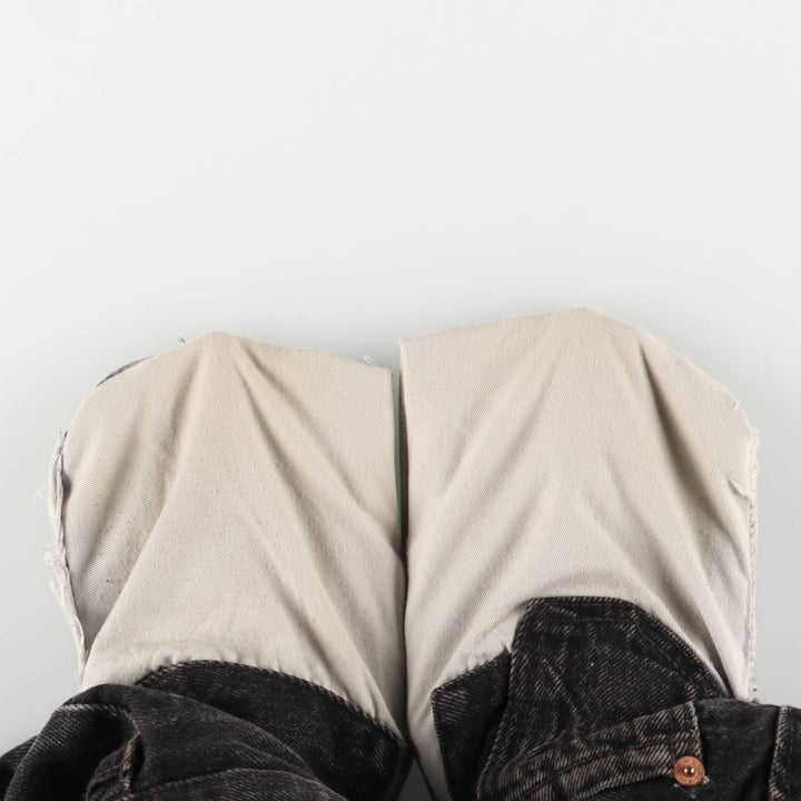 90'S Levi's 501-0185 Black Denim Straight Leg Denim Pants, Made in England, Men's, Size W30, Vintage cotton black type Vintage Second Hand