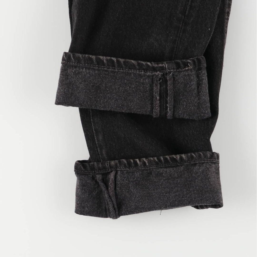 90'S Levi's 501-0185 Black Denim Straight Leg Denim Pants, Made in England, Men's, Size W30, Vintage cotton black type Vintage Second Hand