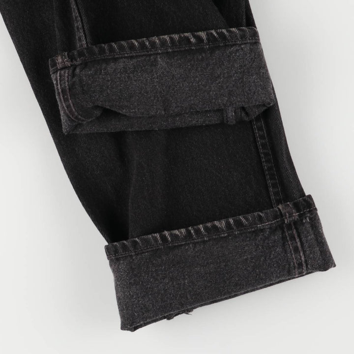 90'S Levi's 501-0185 Black Denim Straight Leg Denim Pants, Made in England, Men's, Size W30, Vintage cotton black type Vintage Second Hand