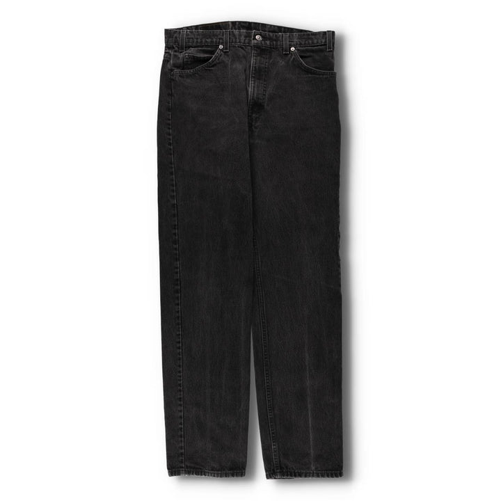 90'S Levi's 40505-4159 Orange Tab Black Denim Tapered Denim Pants Men's Size 35 cotton black type Vintage Second Hand