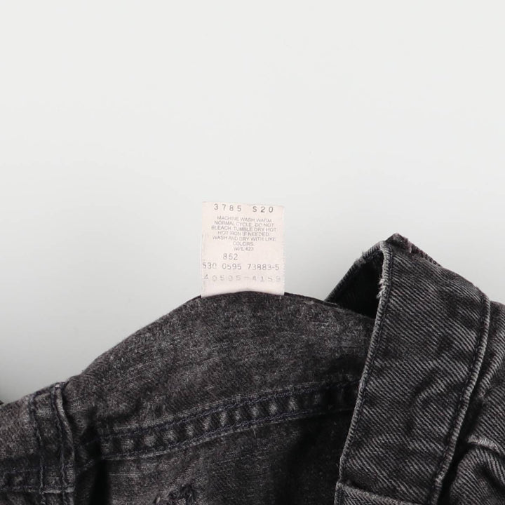 90'S Levi's 40505-4159 Orange Tab Black Denim Tapered Denim Pants Men's Size 35 cotton black type Vintage Second Hand