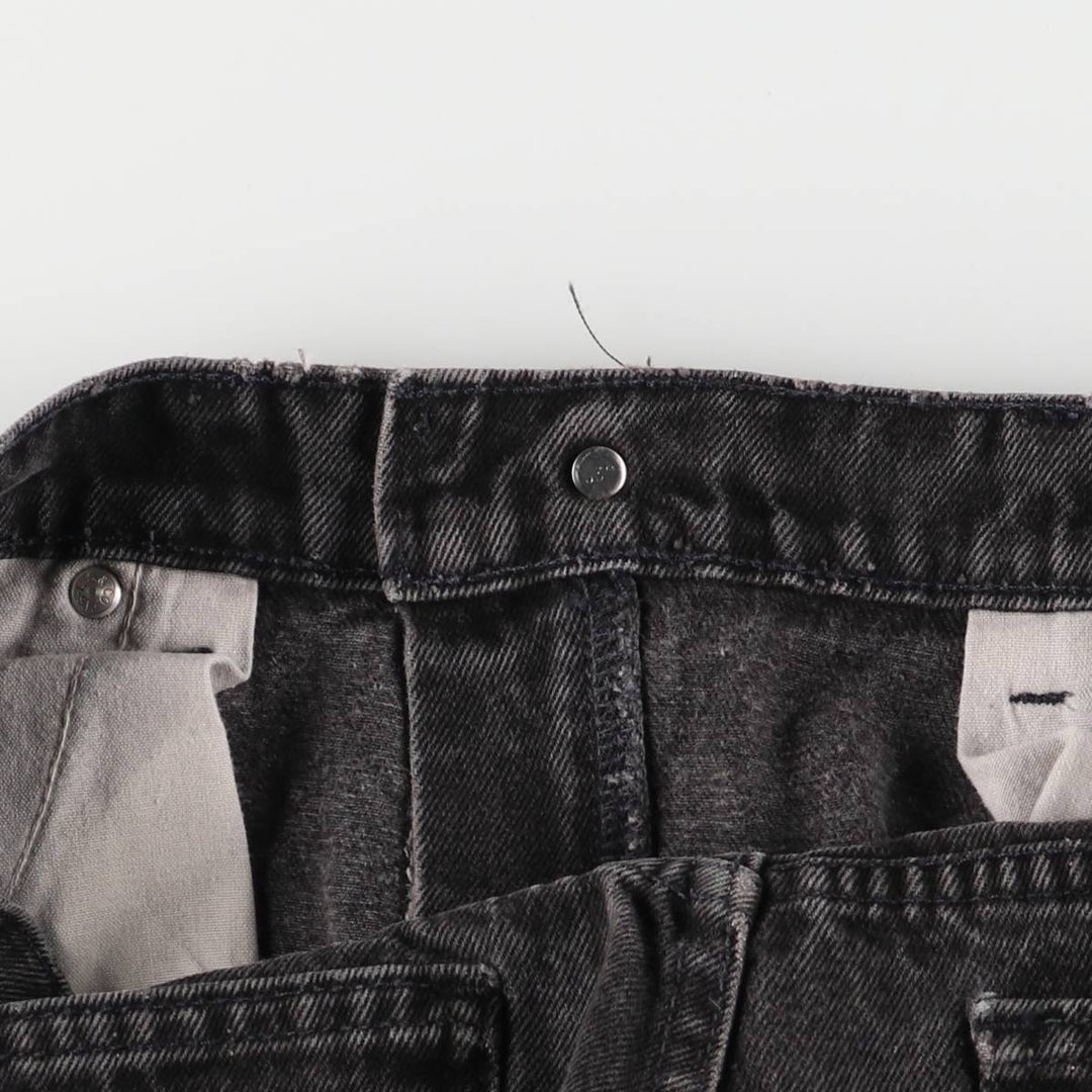 90'S Levi's 40505-4159 Orange Tab Black Denim Tapered Denim Pants Men's Size 35 cotton black type Vintage Second Hand