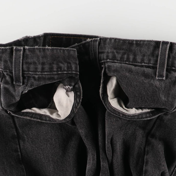 90'S Levi's 40505-4159 Orange Tab Black Denim Tapered Denim Pants Men's Size 35 cotton black type Vintage Second Hand