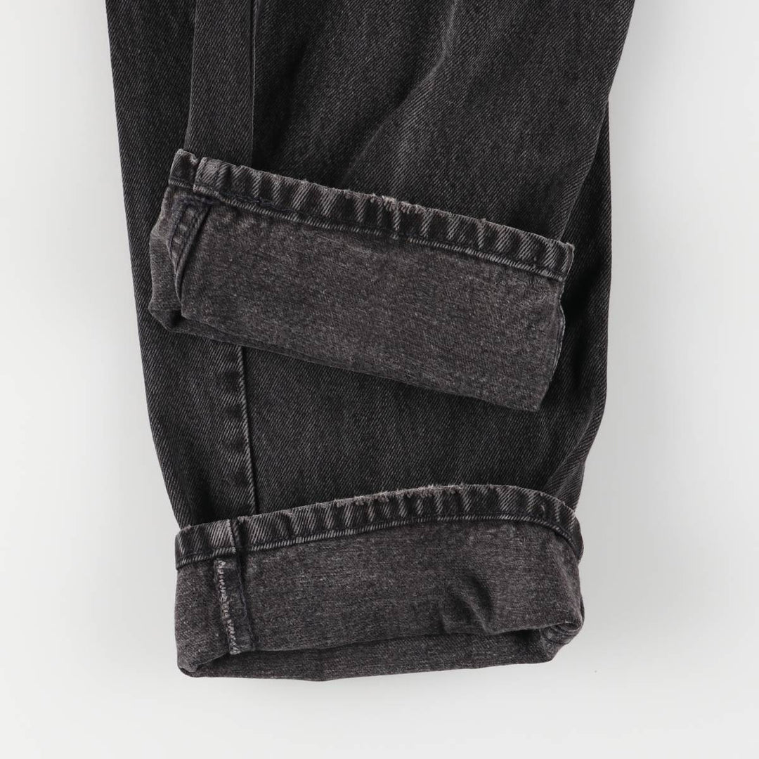 90'S Levi's 40505-4159 Orange Tab Black Denim Tapered Denim Pants Men's Size 35 cotton black type Vintage Second Hand
