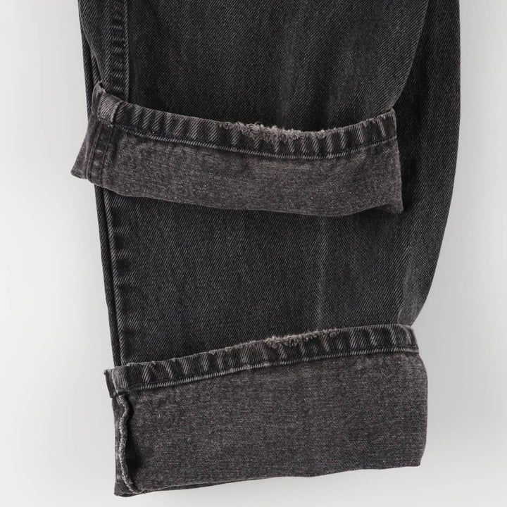 90'S Levi's 40505-4159 Orange Tab Black Denim Tapered Denim Pants Men's Size 35 cotton black type Vintage Second Hand