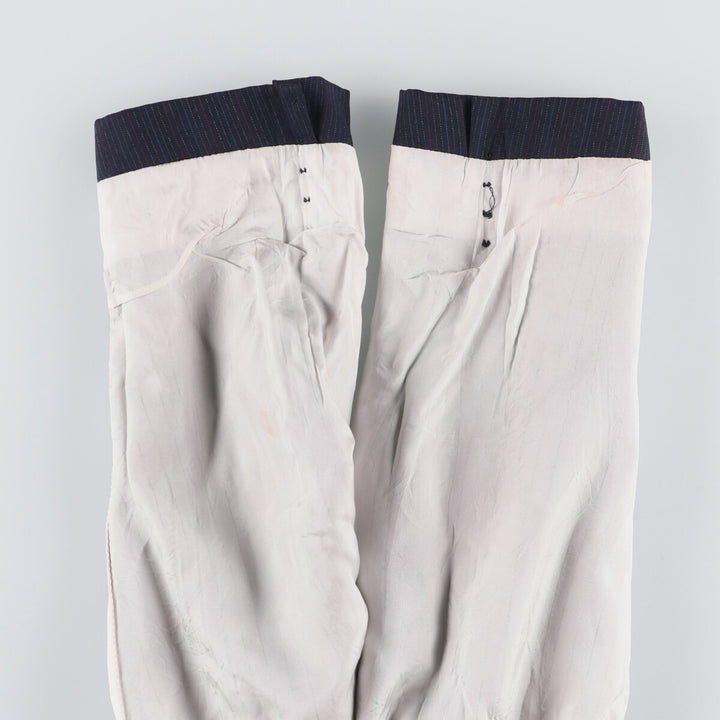 Yves Saint Laurent Striped Wool Tailored Jacket, Made in France, Men's Size M wool navy blue type Vintage Second Hand